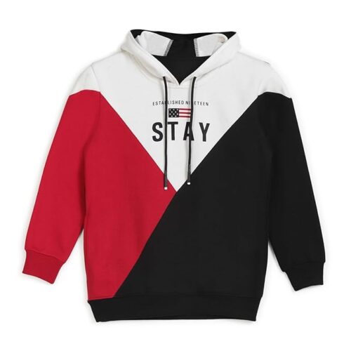Alan Jones Clothing Boys Cotton Blend Hooded Neck Hoodies