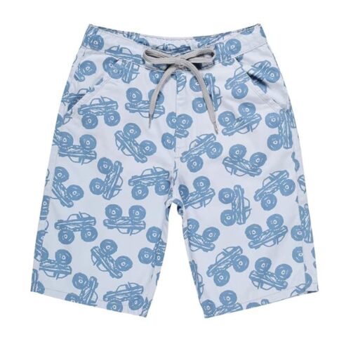 chopper club printed chino fit shorts for boys