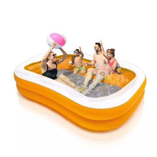 Toy Imagine™ Orange Mandarin Swimming Pool Big Size 7 Feet Portable, Inflatable Bathtub for Adults | Large Family Swimming Pool | Swim Center above Ground, Pool for Adults&Kids | Multicolor.