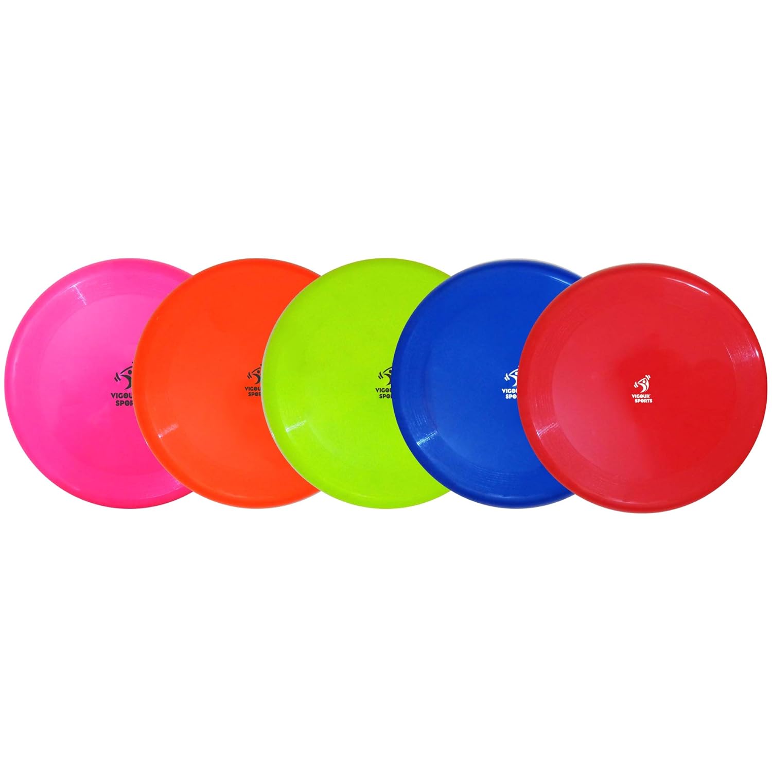 VIGOUR SPORTS Flying Disc Frisbee 9 Inch (Set of 5) - Multicolour for Kids and Adults Indoor and Outdoor Fun Games - Image 2
