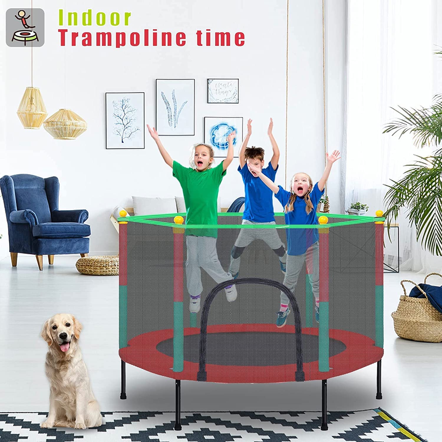 dereliable 55 inch trampoline