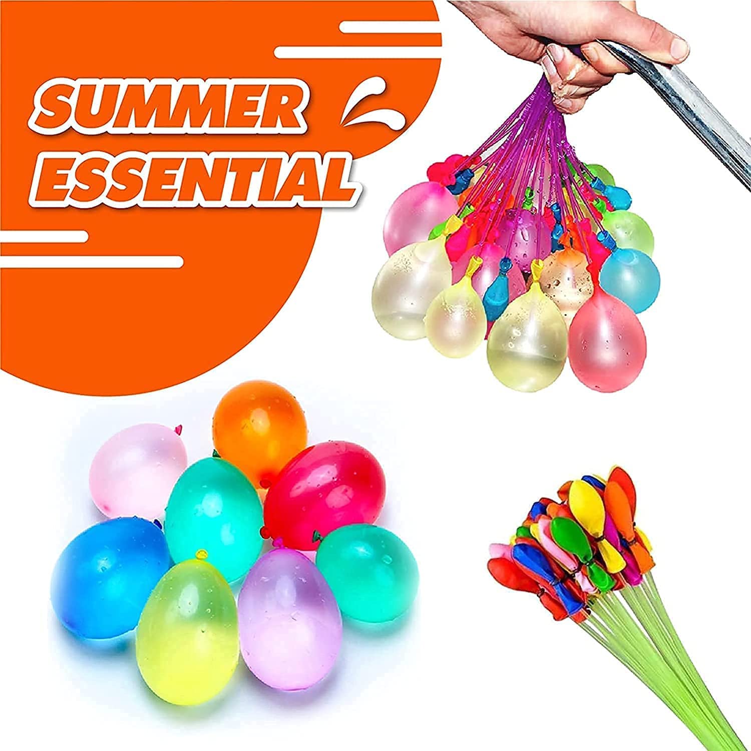 333 Magic Water Balloons - Splash into Fun with Quick-Fill Self-Sealing Party Balloons - Summer Outdoor Water Games for Kids and Adults - Colorful, Biodegradable, and Mess-Free Water Balloon Bundle! - Image 2