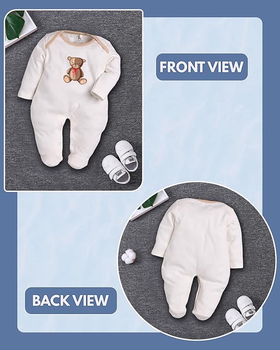 BabyGo Half Sleeves Baby Romper| 100% Cotton Rompers for New Born Baby| Baby Dress | Sleepsuit for Baby Girls| Onesies| 0-3M| 3-6M| 6-9M| 9-12M| Infant Clothes - Image 5