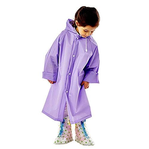 Sikander® - Kids Portable PVC Lightweight Waterproof Emergency Raincoat for Girls Boys with Hoods and Sleeves Perfect for Outdoor Activities - Image 3