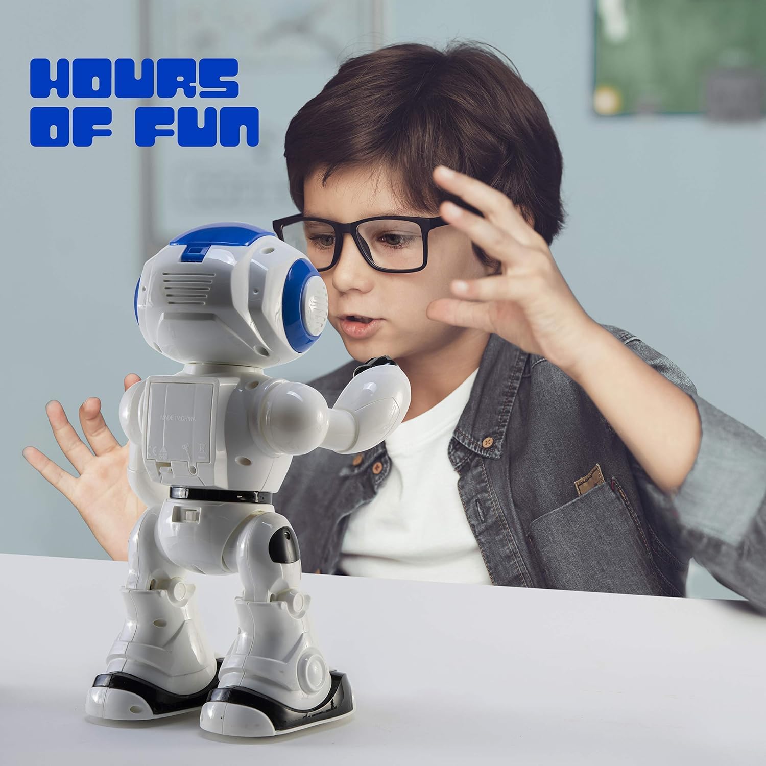 Programmable LED RC Robot Toys - Interactive 12" Tall Dancing & Talking Robot for Kids - Image 4