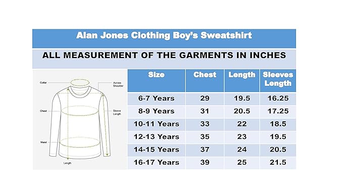 Alan Jones Clothing Boys Cotton Blend Hooded Neck Hoodies - Image 3