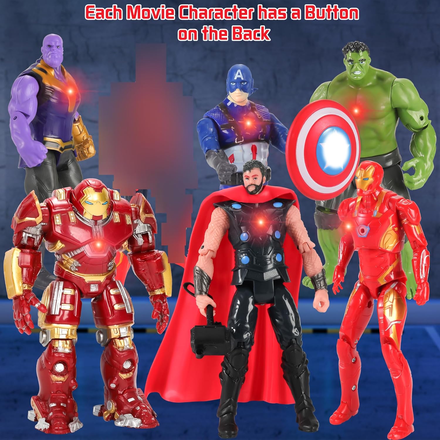 7Pcs Superhero Action Figures Toys, Collectible Figures Gift for Kids and Fans Obsessed with Character Collections - Image 3