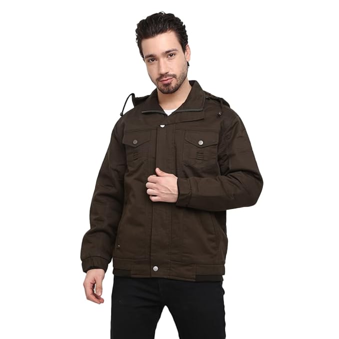V-MART Men Solid Bomber Jacket