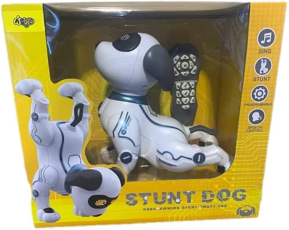 Aastha Robo Dog Children's Toy, Electric robo Dog can Walk and simulate Barking (White)
