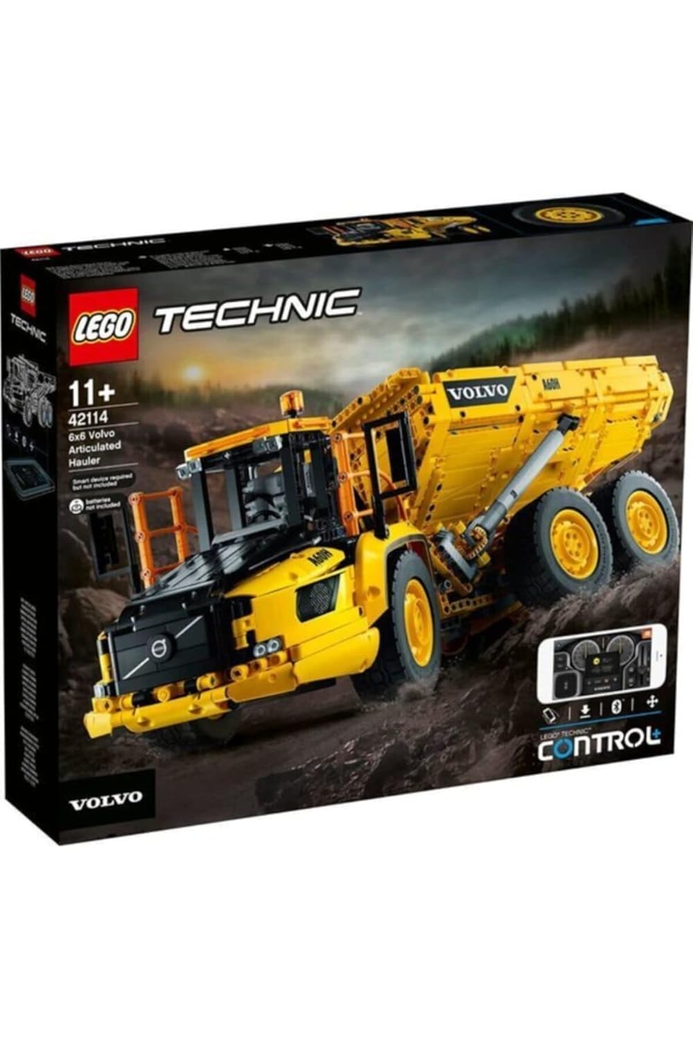 LEGO 42114 Technic 6x6 Volvo Articulated Hauler Truck Toy RC Car Construction Vehicle (Multicolor), 193 Pcs