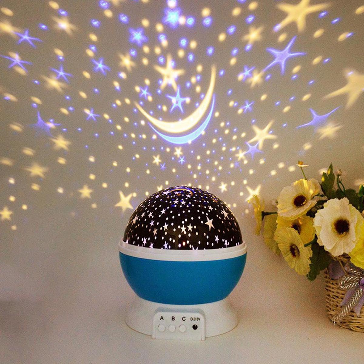 Toy Imagine Star Master Galaxy Night Projector Lamp Ceiling Led Light 360 Rotating Colorful Lights Starry Space Projection Home Room Decoration Design, Toys Gift for Kids Boy Girl, Plastic, Multicolor