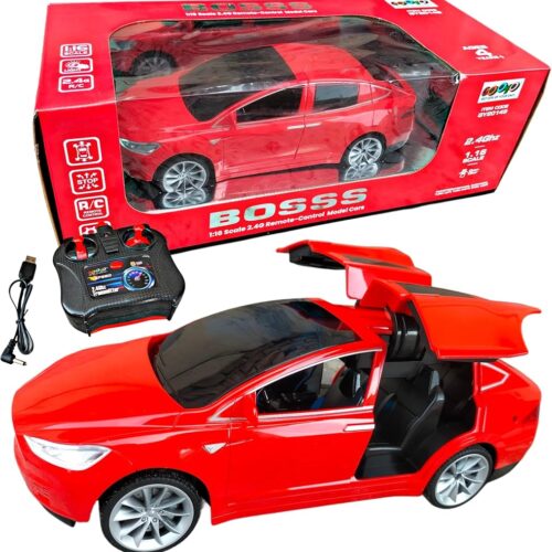 Ruhani Toys & Gift Gallery 2.4G Remote-Control Model Car With Led Light for Kids Boy (Red) (Red)