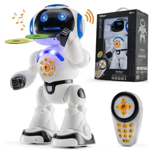 Programmable LED RC Robot Toys – Interactive 12″ Tall Dancing & Talking Robot for Kids
